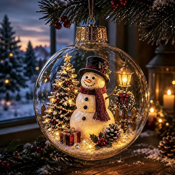 🎄2027 Glowing Christmas Ornament – A Tiny Winter World in Your Hands