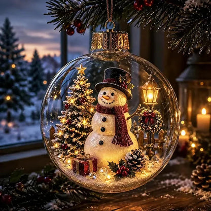 🎄2027 Glowing Christmas Ornament – A Tiny Winter World in Your Hands