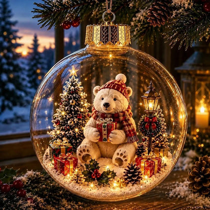 🎄2027 Glowing Christmas Ornament – A Tiny Winter World in Your Hands