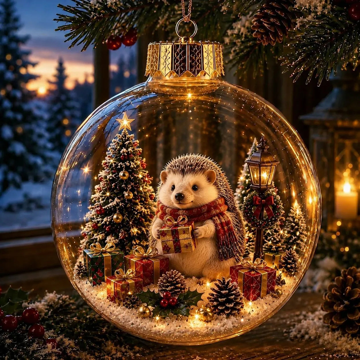 🎄2027 Glowing Christmas Ornament – A Tiny Winter World in Your Hands