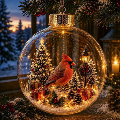 🎄2027 Glowing Christmas Ornament – A Tiny Winter World in Your Hands