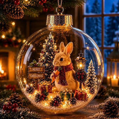 🎄2027 Glowing Christmas Ornament – A Tiny Winter World in Your Hands