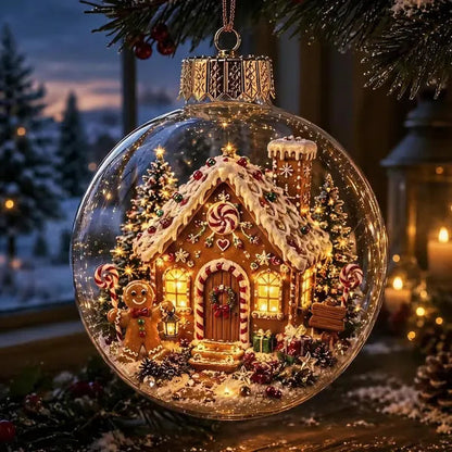 🎄2027 Glowing Christmas Ornament – A Tiny Winter World in Your Hands