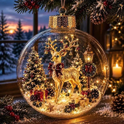 🎄2027 Glowing Christmas Ornament – A Tiny Winter World in Your Hands
