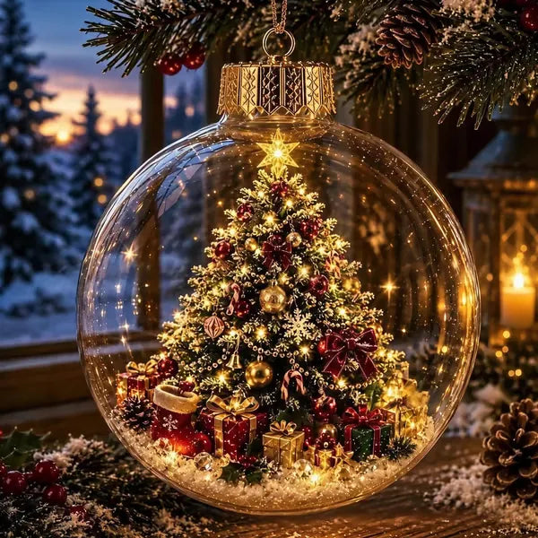 🎄2027 Glowing Christmas Ornament – A Tiny Winter World in Your Hands