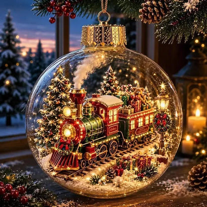 🎄2027 Glowing Christmas Ornament – A Tiny Winter World in Your Hands