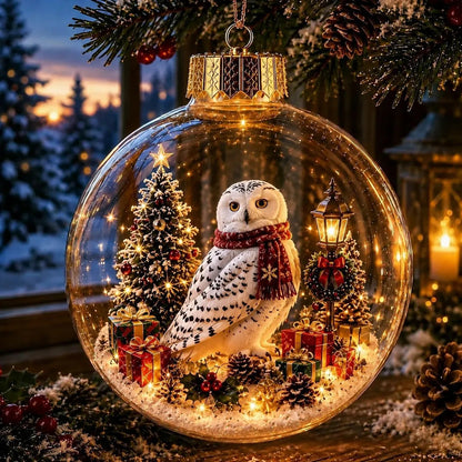 🎄2027 Glowing Christmas Ornament – A Tiny Winter World in Your Hands
