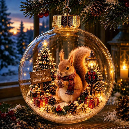 🎄2027 Glowing Christmas Ornament – A Tiny Winter World in Your Hands