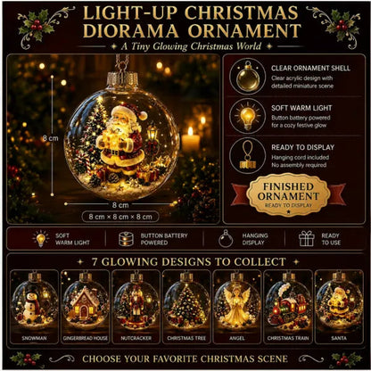 🎄2027 Glowing Christmas Ornament – A Tiny Winter World in Your Hands