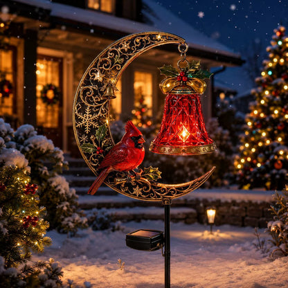 🔥LAST DAY 49% OFF-Christmas Moonlight Solar Garden Decor🎄✨