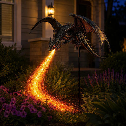 2027 Fellime®Dragon’s Ember Solar Garden Decor