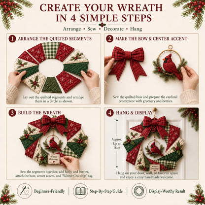 Christmas Fabric Wreath DIY Kit – A Keepsake You’ll Hang with Pride Year After Year💫