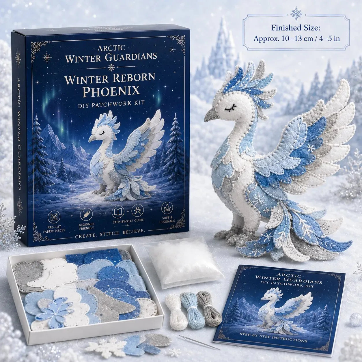 🔥LAST DAY 50% OFF - ❄️Arctic Winter Guardians DIY Patchwork Kit✨