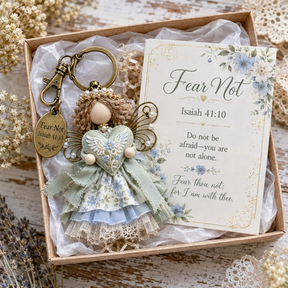 🔥⏳ Last Day 49% OFF – 🪽Inspirational Scripture Keychain Gift Set | Faith Charm, Verse Card & Gift Box