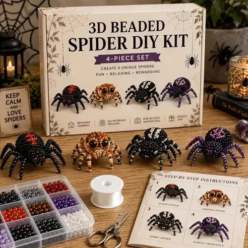 Enchanted 3D Beaded Animal DIY Family Craft Kit