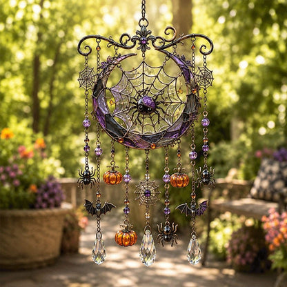 👻🎃 Halloween-Themed Crystal Wind Chime – Bring Spooky Magic to Your Garde