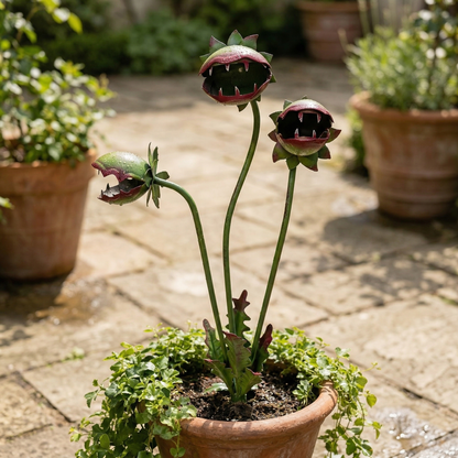 🪴Whimsical Metal Carnivorous Plant Garden Stake