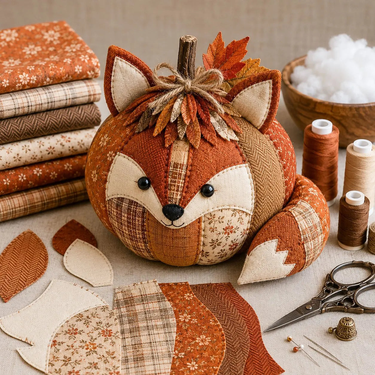 🧵🎃 Get ready for cozy fall crafting.- DIY Animal Pumpkin Sewing Kit