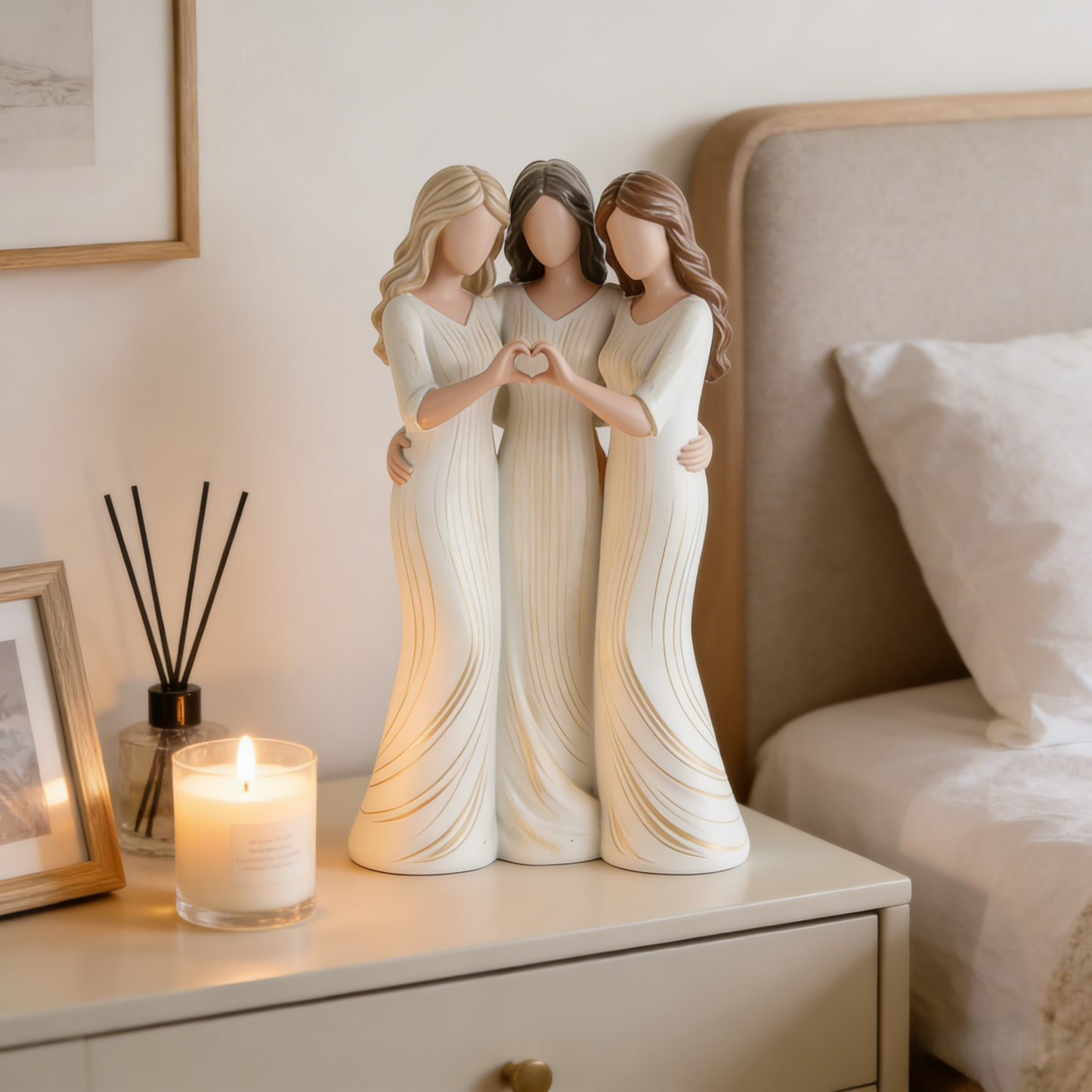 🌊Sisters by My Side, Celebrates Friendships Three Sisters Sculpture
