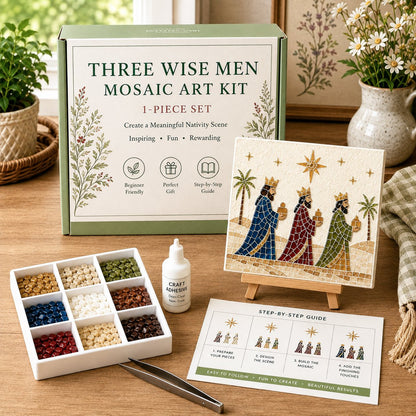 🕊️✝️DIY Christian Sea Glass Art Kit🎁 Meaningful Handmade Gift – Perfect for mothers