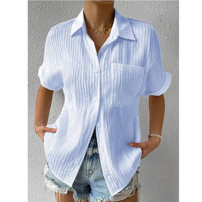 NEW🔥2025 Women's Button Placket Casual Cotton Shirt