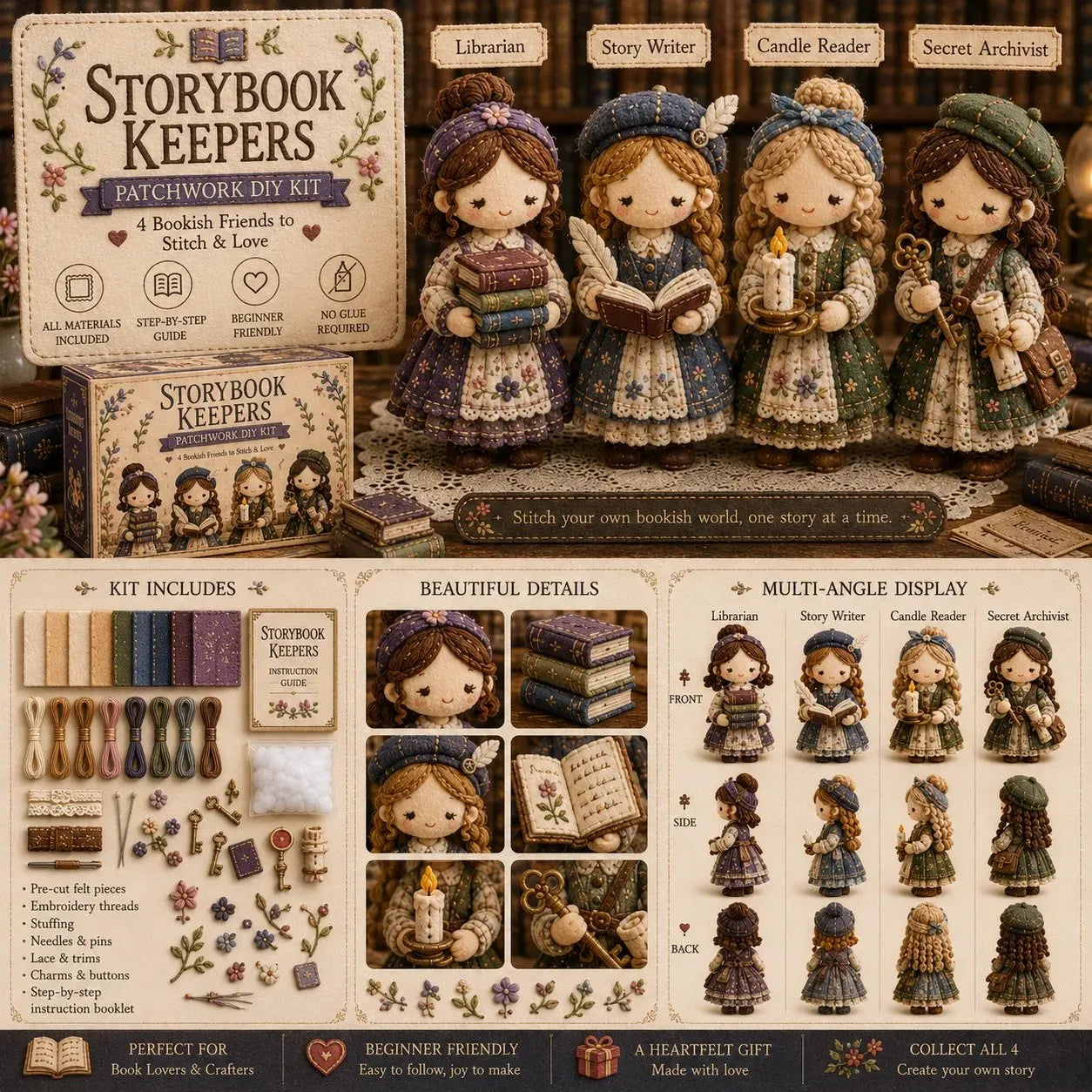 🔥LAST DAY 49% OFF - 🧵Tiny Worlds Collection - Patchwork DIY Kit Series 🎁Buy 2 Free Shipping