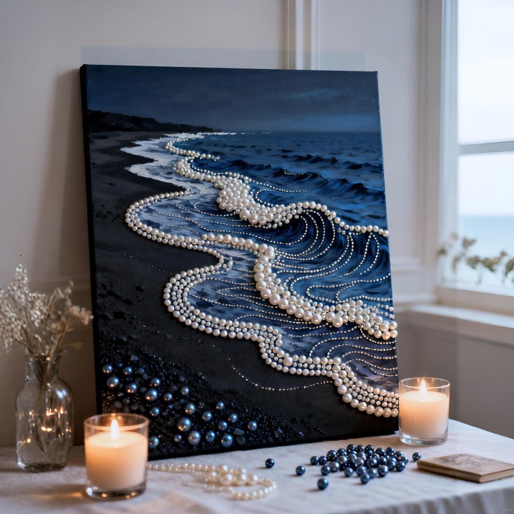 🏰✨DIY Beaded Art Kit - Castle Pearl Painting