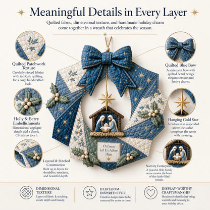 Christmas Fabric Wreath DIY Kit – A Keepsake You’ll Hang with Pride Year After Year💫