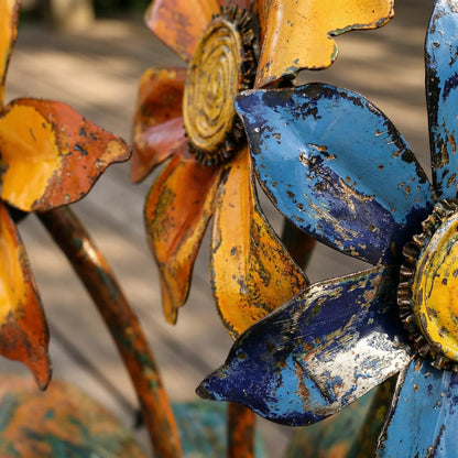 🌼2026 Mother's Day Gifts 50% Off--💖🎁Handcrafted Rustic Metal Flower Garden Stakes