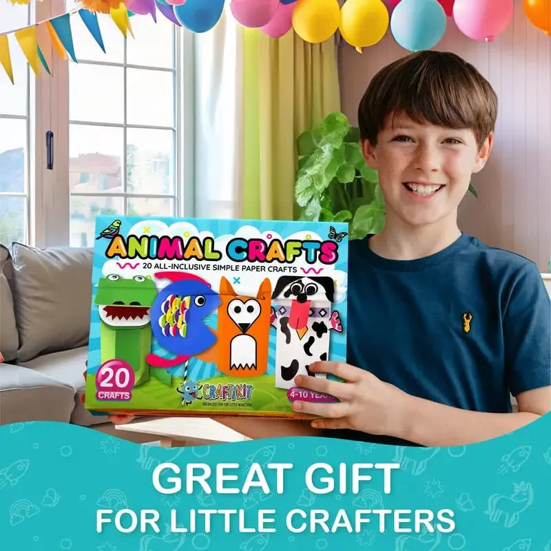 🎨❤️ 20 Princess & Unicorn Crafts in a Box – Fun Mess-Free DIY Kit for Kids Ages 3–8