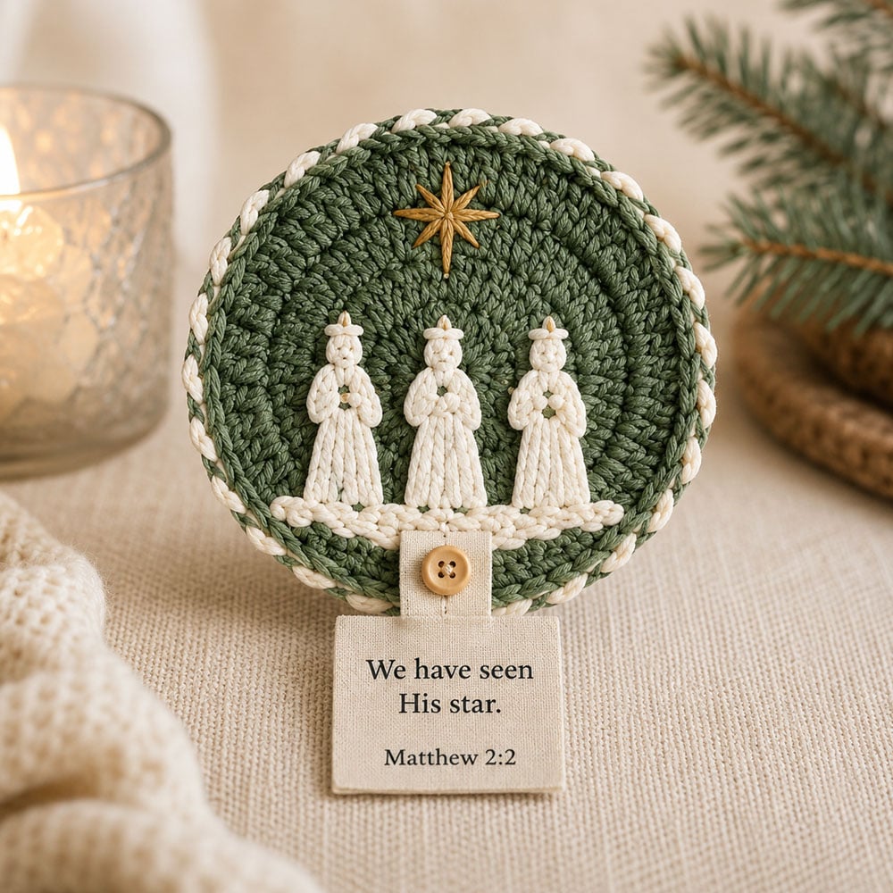 🔥LAST DAY 49% OFF - DIY Nativity Crochet Coaster Kit – A Meaningful Christmas Craft