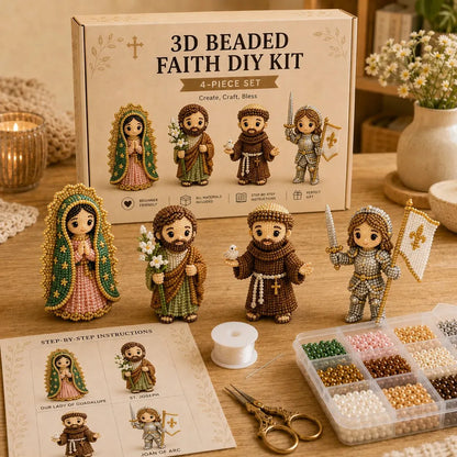 🔥 Last Day 49% OFF - Tiny 3D Beaded Faith & Angel DIY Kit✨🕊️