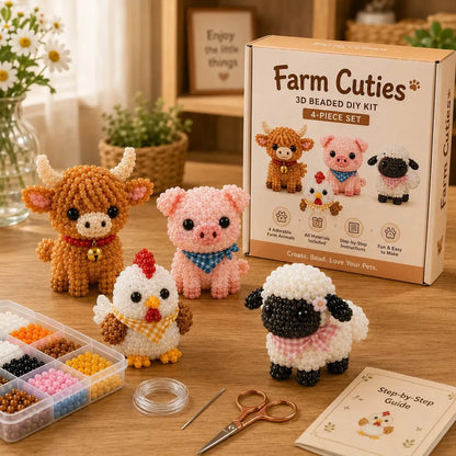 🧵✨ Petite 3D Beaded Animal Craft Kit