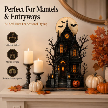 🧙🖤Lighted Halloween Haunted House & Character Figurine Collection