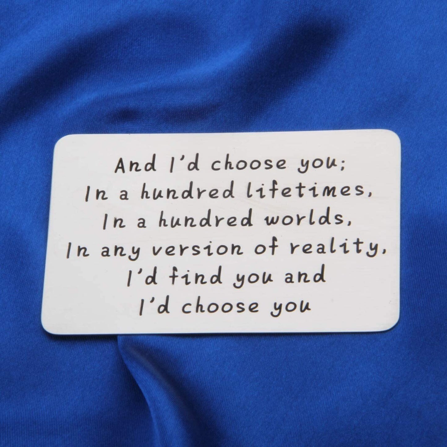 Last Day 69% OFF - ✍️Metal Engraved Card - Message of Love💞