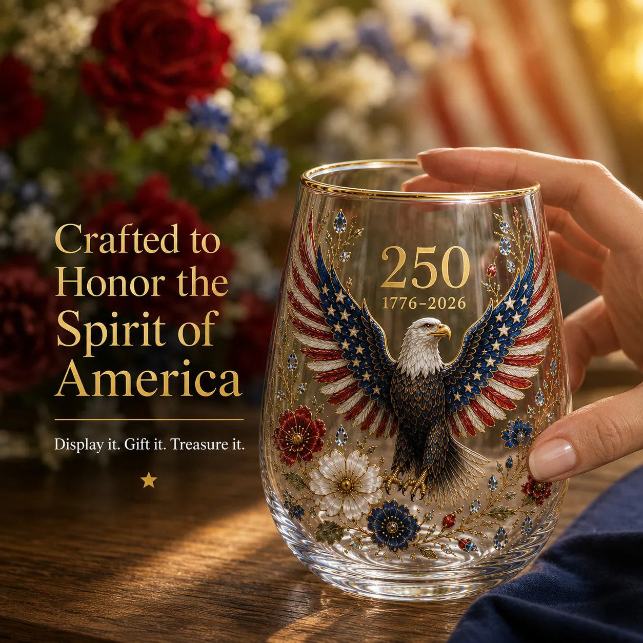 250 Years of Freedom Eagle Tumbler