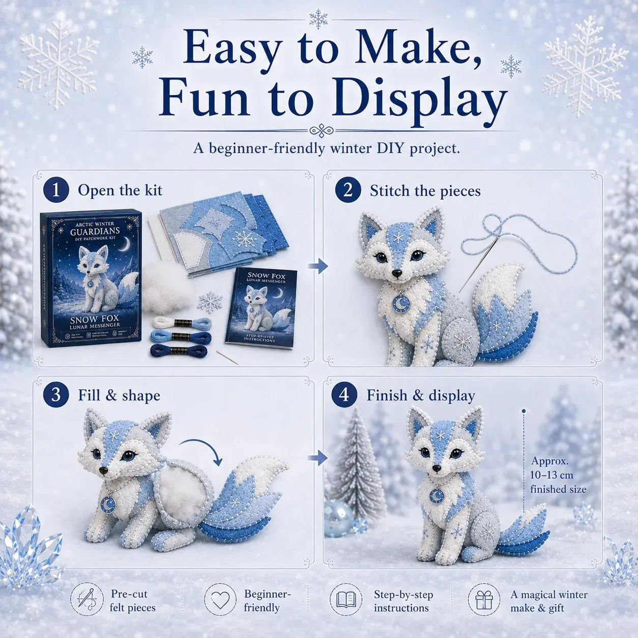 🔥LAST DAY 50% OFF - ❄️Arctic Winter Guardians DIY Patchwork Kit✨