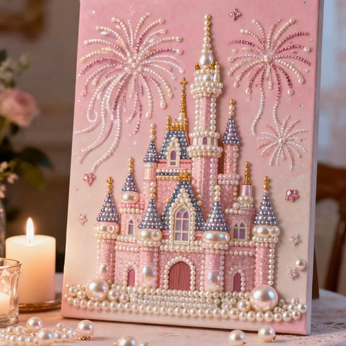 🏰✨DIY Beaded Art Kit - Castle Pearl Painting
