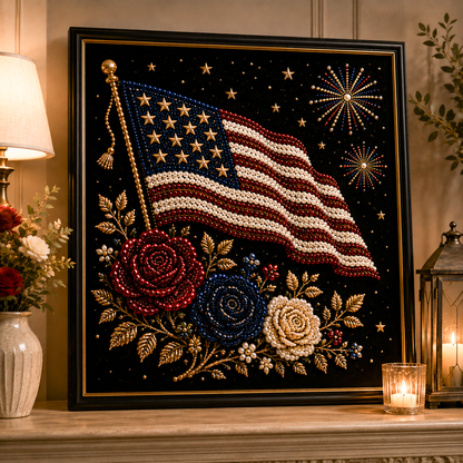 America 250th Anniversary Pearl Art Kit – Stars & Stripes Skyline Limited Edition