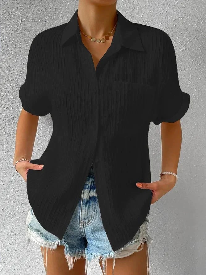 NEW🔥2025 Women's Button Placket Casual Cotton Shirt