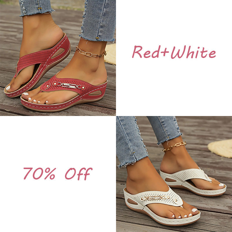 🔥LAST DAY 70% OFF🔥Women's Summer New European and American Style Anti-slip Pain Relief Orthotic Sandals