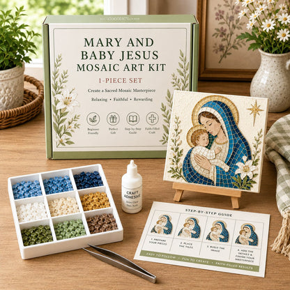 🕊️✝️DIY Christian Sea Glass Art Kit🎁 Meaningful Handmade Gift – Perfect for mothers