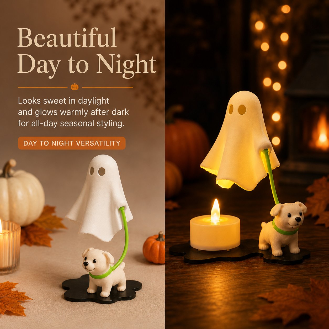 Halloween Puppy Ghost Ornament