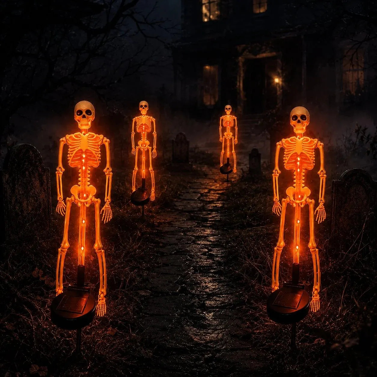 Solar Skeleton YardStake