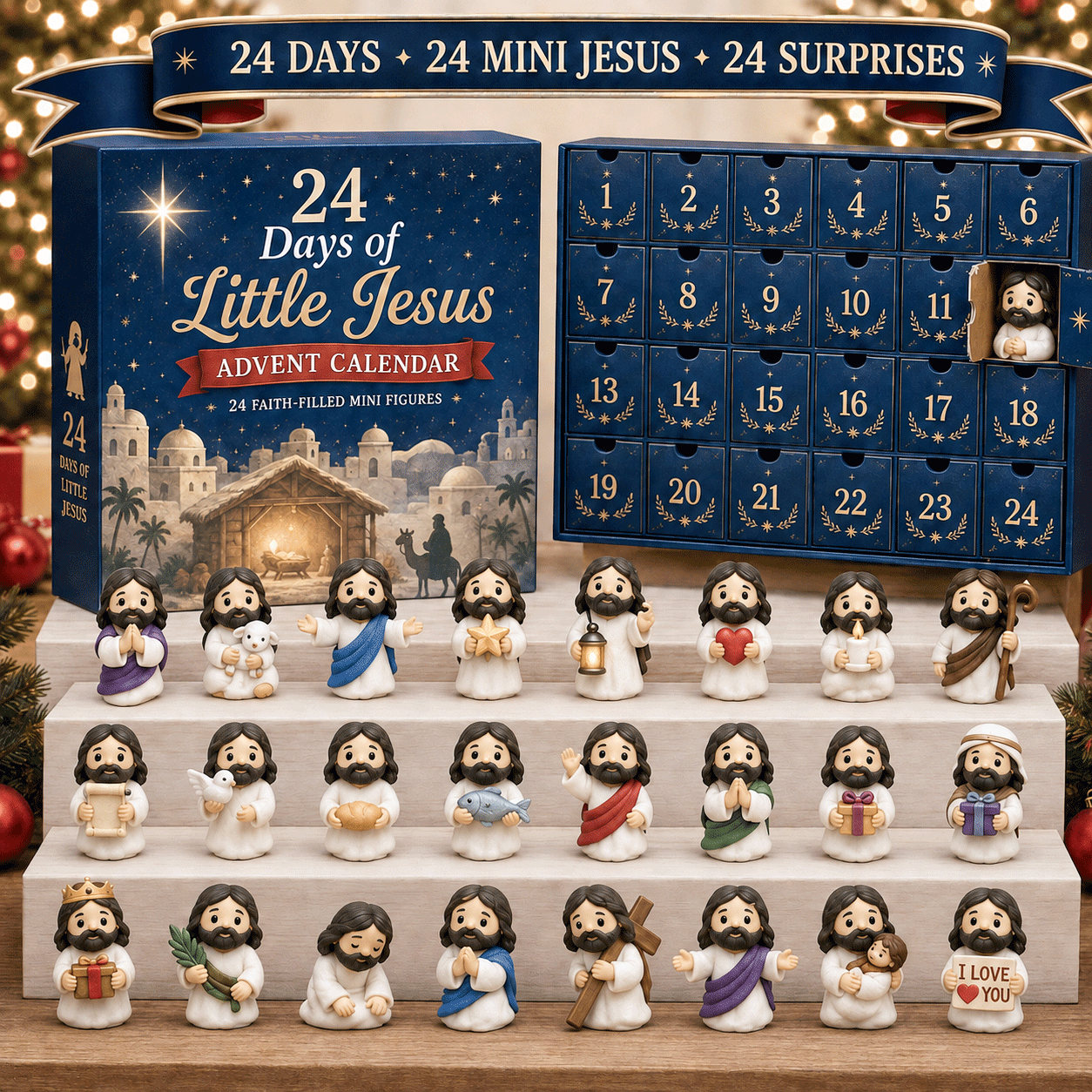 🎁Last Day 49% OFF🎄 24 Days of Christmas with Little Jesus