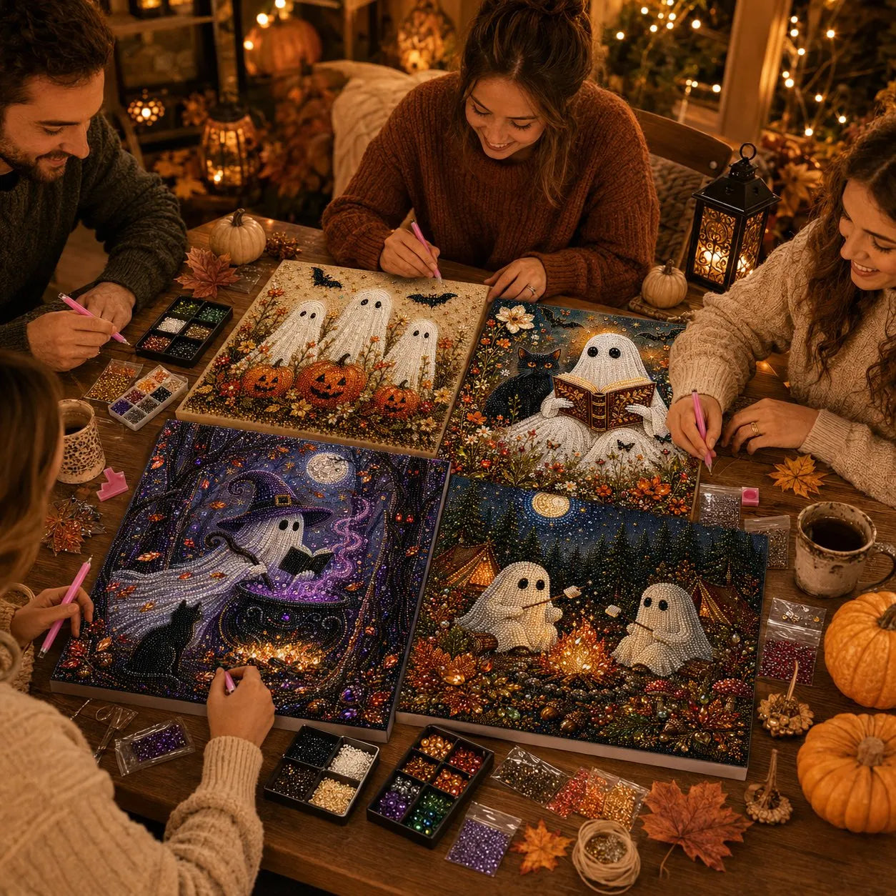 🔥 Last Day 39% OFF -👻Ghost Diamond Painting Kit