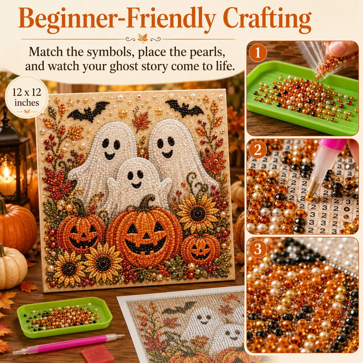 🔥 Last Day 39% OFF -👻Ghost Diamond Painting Kit