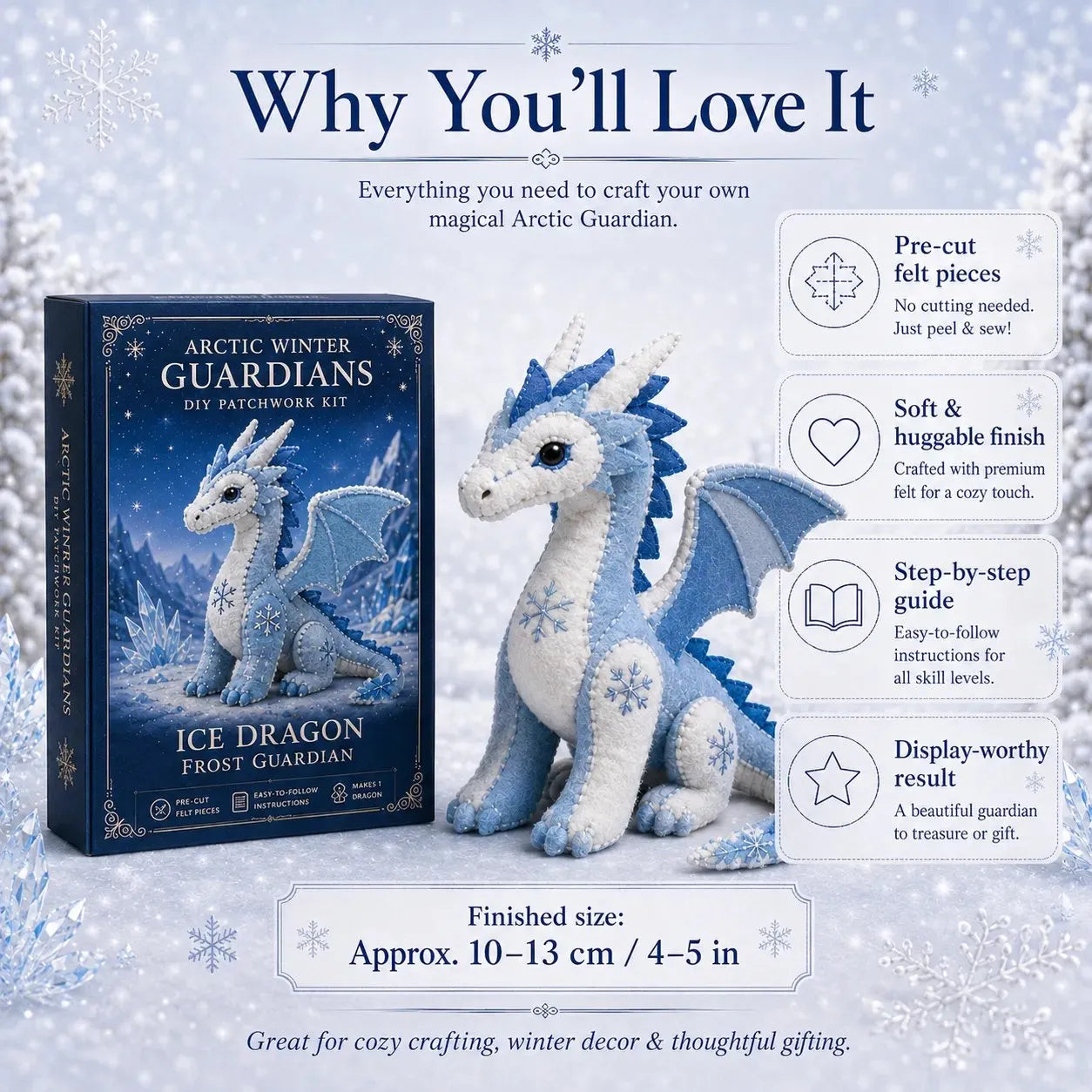 🔥LAST DAY 50% OFF - ❄️Arctic Winter Guardians DIY Patchwork Kit✨