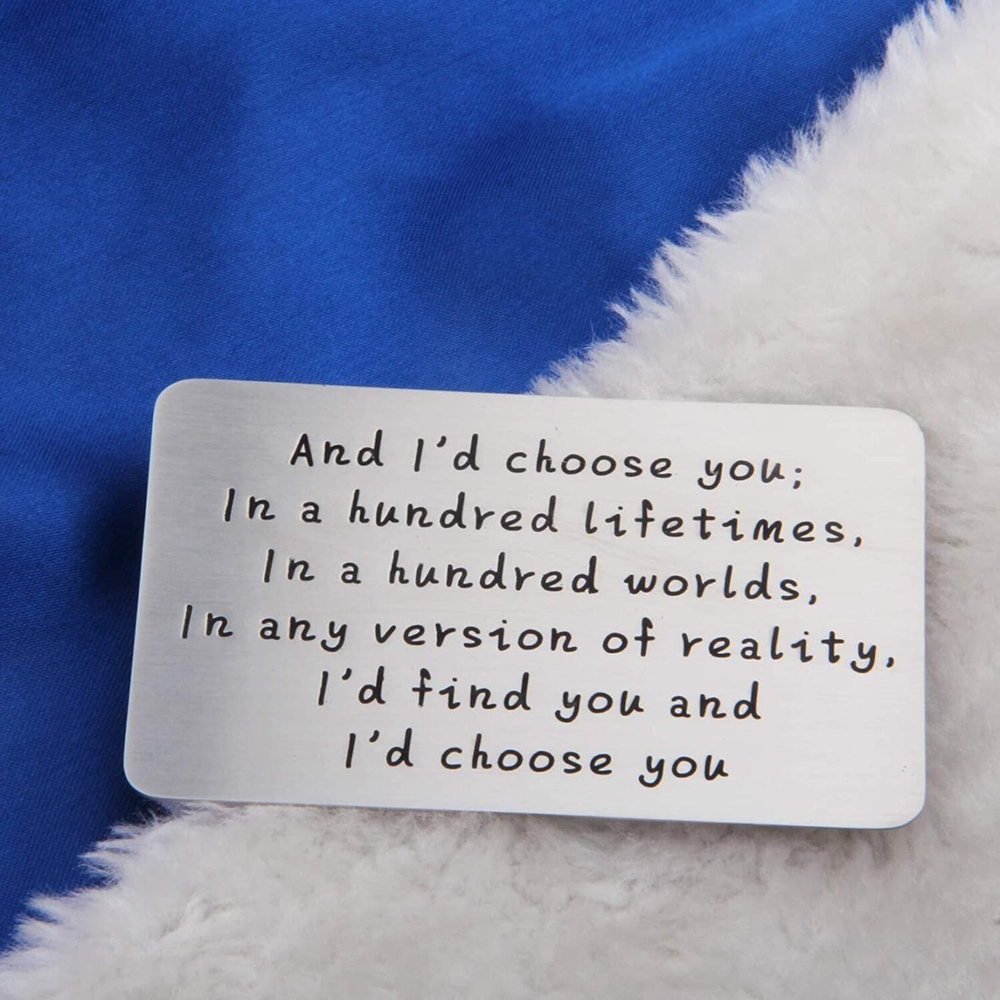 Last Day 69% OFF - ✍️Metal Engraved Card - Message of Love💞
