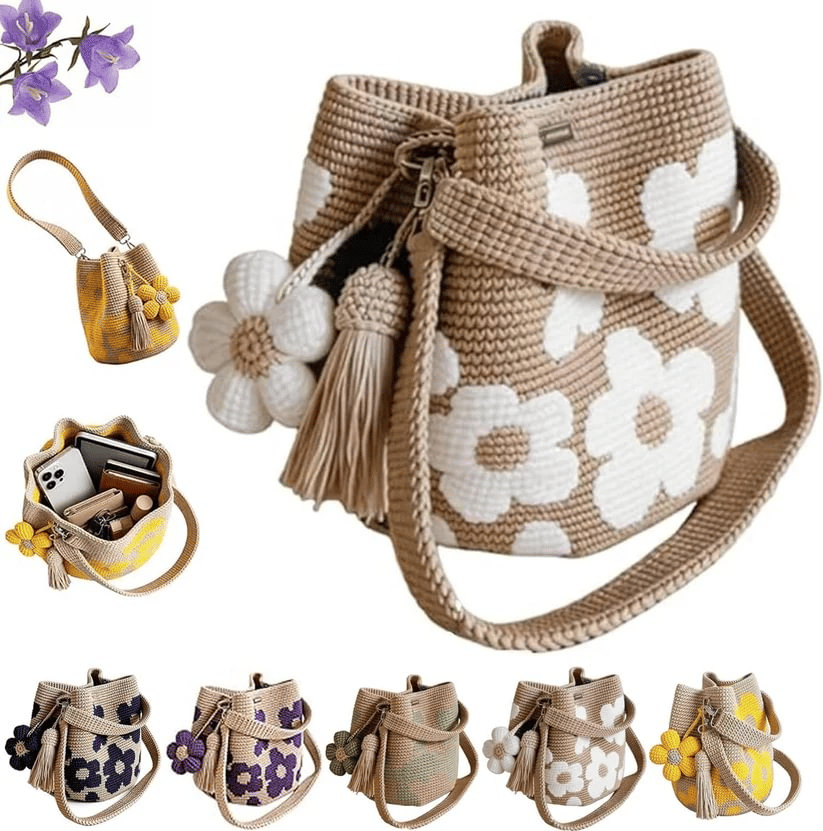 🌸🌻Crochet Bucket Bag for Women——One tote. Endless summer vibes.🌼
